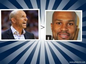 Jason Kidd and Derek Fisher were two outstanding players in their prime, and won many championships with many teams. Both legends retired from playing the game but each became head coaches, and some now argue who is a better coach. Who do you believe is the better coach? Photo by Christopher Dadic