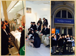 Students enjoyed a lively tour at the MET with tour guide Kathy. The mix of art and war armor caught all the students attention and had them in awe of the stories told through the intricte designs. Pictures by Adva Fuchs.