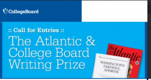 High school students everywhere are now able to win royalties, like money and an honors, for their essay writing abilities starting January first. By making it to the final round, the winner of the Writing Prize will have their essay published in The Atlantic magazine. The 1000-2000 word essay has a specific theme of "Documents in US History" and will be accepted between January first through February 28th. Picture is screenshot.