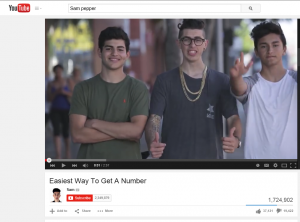 Recently Youtube star, Sam Pepper has been called perverted, and disgusting because of his ‘prank’ that consisted of touching women inappropriately with a fake hand. Many people have come out stating that they have been sexually abused by Sam Pepper which has added to a lot of the controversy. Photo is Screenshot. 