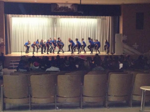 The precision step team was one of the many acts in the talent show. Photo by Starr Sackstein.  