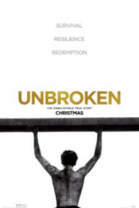  Unbroken is a movie based on a true story about a former soldier and olympic athlete, Louis Zamperini. Director Angelina Jolie does a stand out job in making the story as impacting to the audience as possible. According to rottentomatoes.com, Unbroken was given a 75% audience score. It is definitely a fan favorite. Photo from Legendary Production.