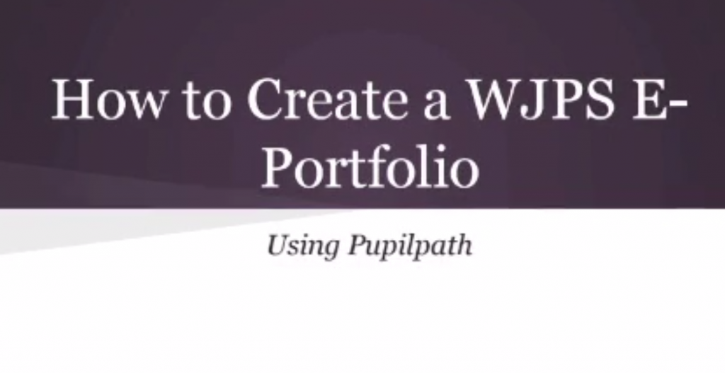 How+to+create+a+portfolio+using+Pupilpath