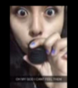 A student takes a video of herself doing the Kylie Jenner Lip Challenge. This shows how popular the challenge is becoming although there were many bad after effects to the skin around a persons lips. Photo taken by Marcella Abanto.