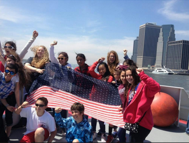 Students from different extracurricular activities had the opportunity to step onto the Marine One, a fireboat designed with pumps and nozzles that specialize in fighting shoreline and shipboard fires. Picture by John Aversano