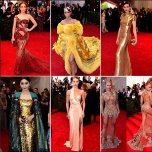 The stars celebrated the opening of Metropolitan Museum of Art's new exhibit "China: Through The Looking Glass" at this year's Met Gala. Celebrities such as Jennifer Lopez, Anne Hathaway, and Beyonce (all shown here) were a few of the biggest people who attended the occasion. As always, there were two parties: the best dressers and the worst. Picture is from public domain.