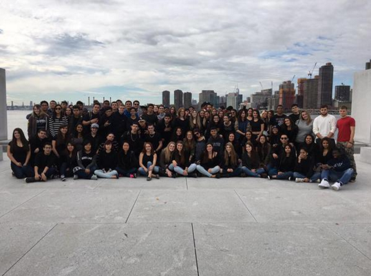 The seniors took their class picture at FDR Memorial Park in Roosevelt Island, Manhattan.“I am excited and happy to be finishing a stage of my life and being able to remember this year by the photo we will be taking,” senior Eduardo Escamilla said.