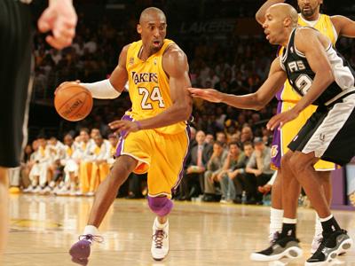 Kobe Bryant has been an active professional basketball player for the Los Angeles Lakers. At age 37, he plans on retiring by interacting with fans and having fun. Photo attributed to WDPG share on Flickr. 