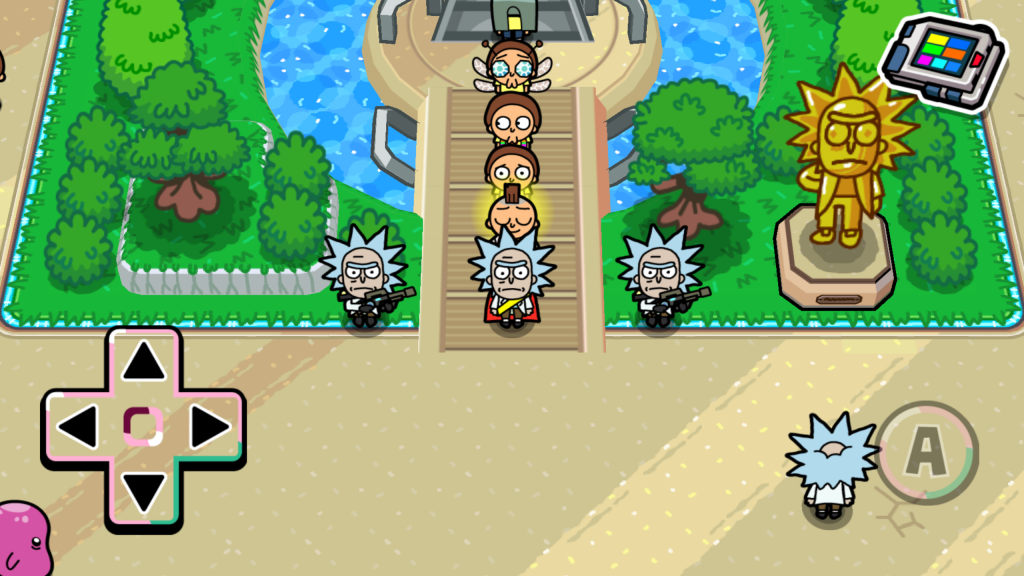 Join Rick Sanchez and his grandson Morty in a Pokemon parody video game where the goal is to capture and become the best Morty trainer of all time and space. 