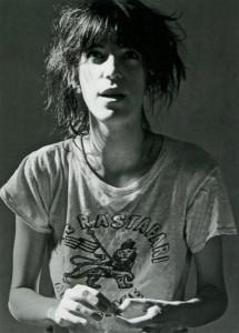 Patti Smith, known as the ‘Godmother of Punk,’ was a very influential person in the punk rock movement of the 70’s. Born in Illinois, she moved to New York City in 1967. She’s a writer and a singer-songwriter. She is known for incorporating spoken word into her music, performing at the club CBGB’s multiple times and for being a trailblazer who redefined the role of female rock stars.” Photographed by Lynn Goldsmith, 1976.
