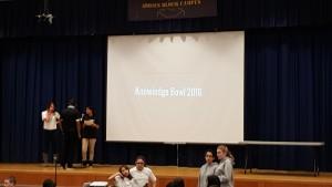 Student ambassadors and the history club have joined forces to create the Knowledge Bowl. On Wednesday, March 2nd, the knowledge bowl will take place during 7th and 8th period in the auditorium. Picture by Eneid Papa. 