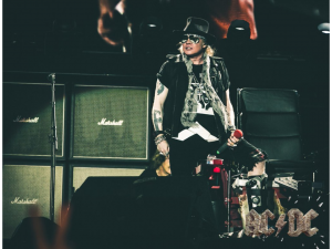 Brian Johnson, lead singer of AC/DC, will not be touring with his band on the Rock or Bust world tour. His replacement is Axl Rose, lead singer of hard rock band, Guns N’ Roses. Rose will be joining AC/DC as their lead singer. Picture attribution to Axl Rose on Twitter. 
