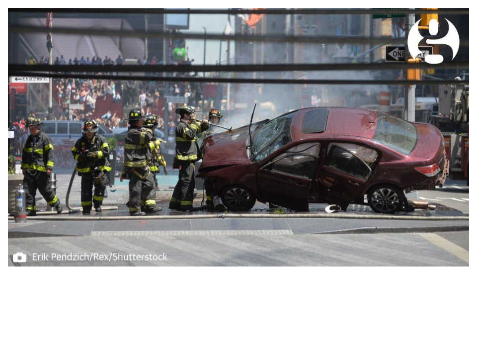 Richard Rojas, 26, jumped the curb in his 2009 Honda Accord and rammed into a mob of pedestrians last Thursday. Rojas, who is from the Bronx, served in the Navy for three years and allegedly came back “a different man”. Photo attribution to The Guardian on Twitter.