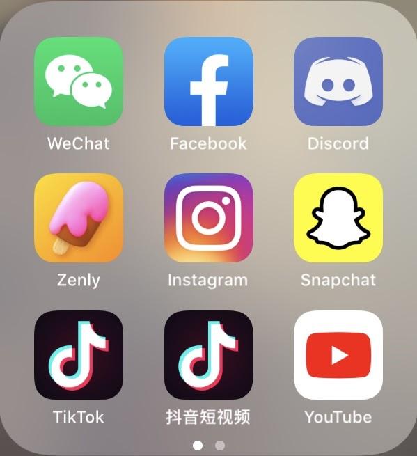 App folder on iPhone